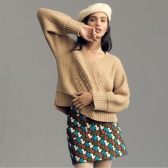 THE TILLIE V-NECK PULLOVER SWEATER BY MAEVE - Picture 1 of 12